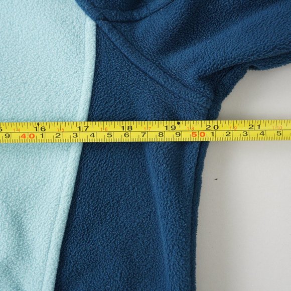 The North Face Full-Zip Fleece Jacket Outdoor Embroidered Logo Blue Women Size M - Picture 16 of 16